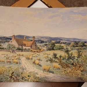 Original Signed Walter Paris 1899 Watercolor